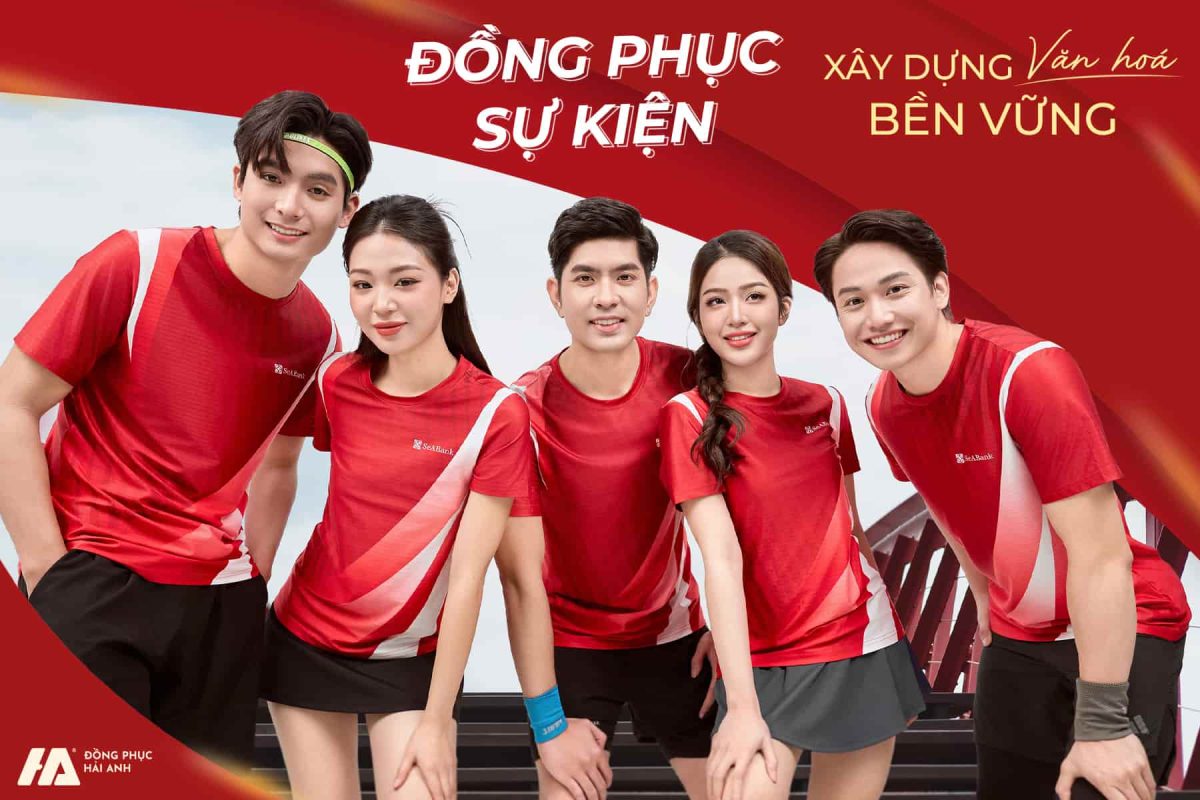 Mẫu đồng phục sự kiện màu đỏ